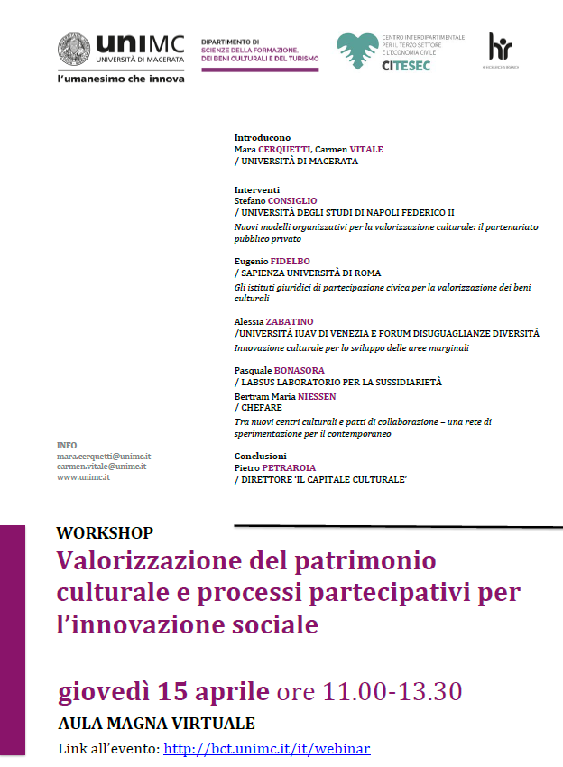 Locandina Innovazione sociale