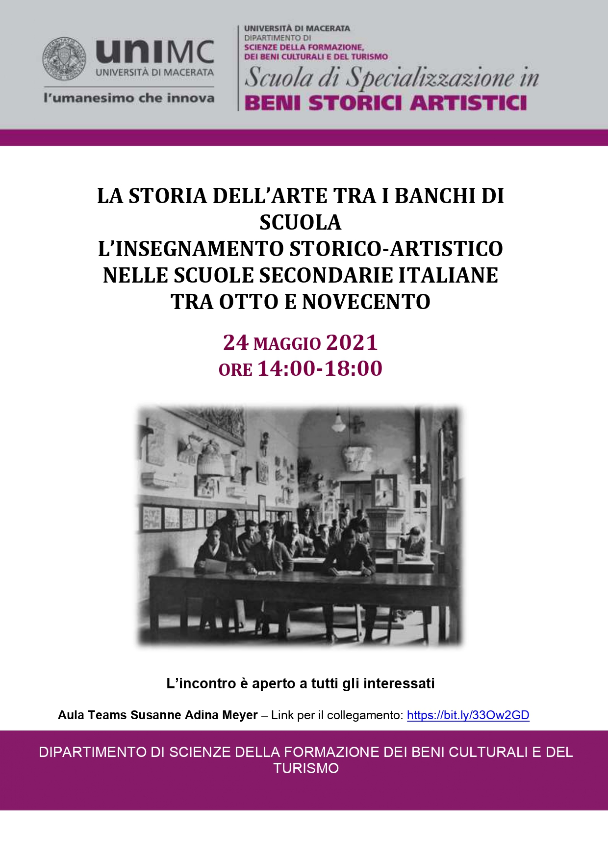 Ciclo di seminari_ la storia dell'arte tra i banchi di scuola