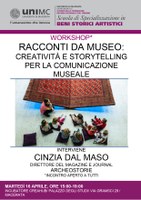 Workshop 16 aprile 2019 con Cinzia Dal Maso