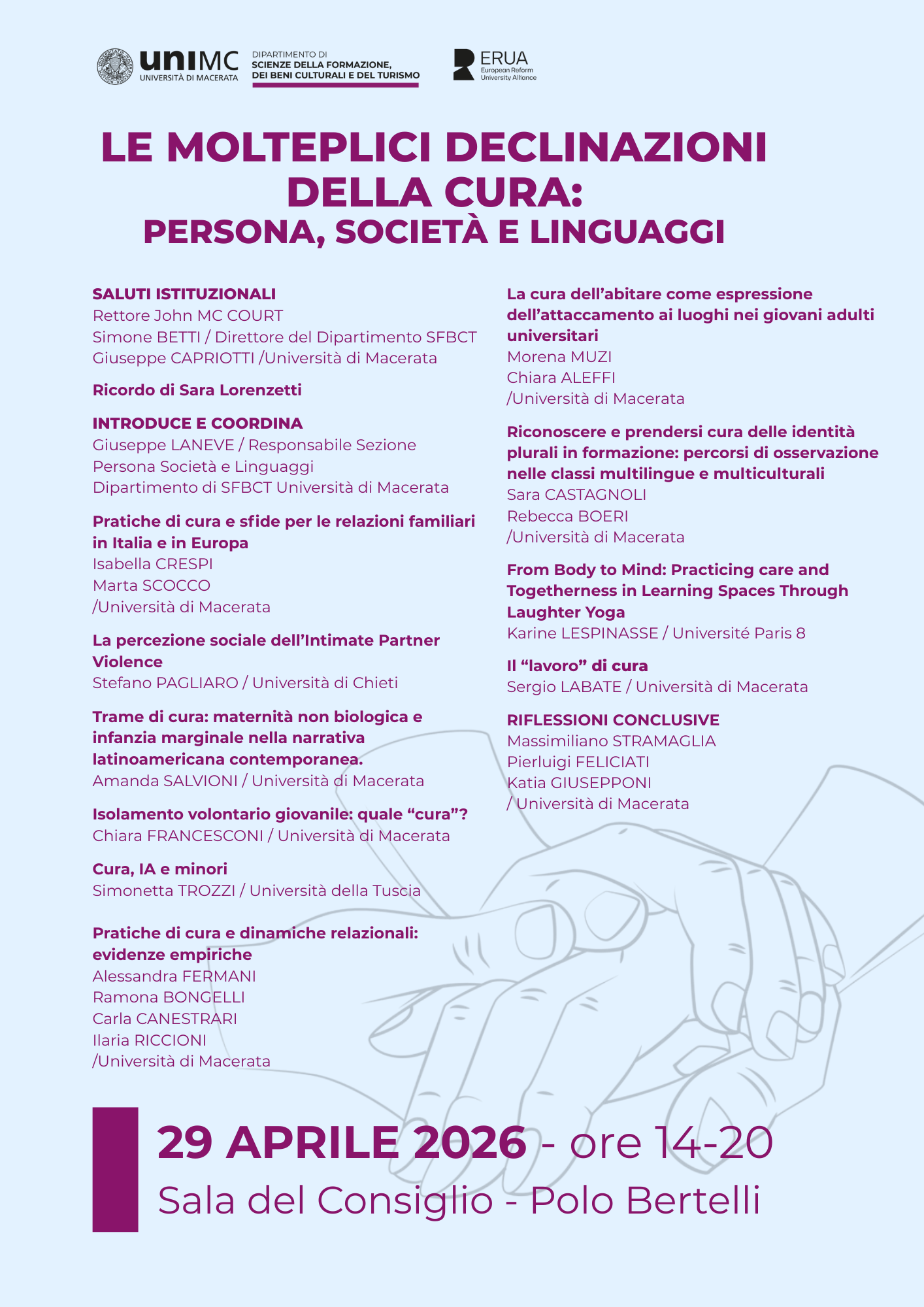 Le molteplici dimensioni della cura: Persona, Società e Linguaggi