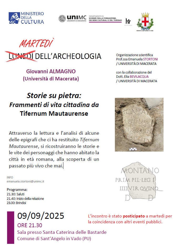 Storie su pietra: ultimo 'Lunedì dell'archeologia' 